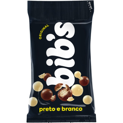 BIBS 40G PRETO/BCO C/18UN