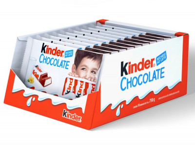 KINDER CHOCOLATE T6 C/10 UN 50 ANOS 750G