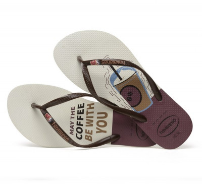HAV SLIM COOL 2205 BRANCO/CAFE 37/38