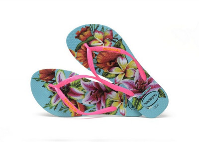 HAV SLIM FLORAL 0031 AZUL 35/36