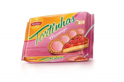 TORTINHA 375G MORANGO MARILAN